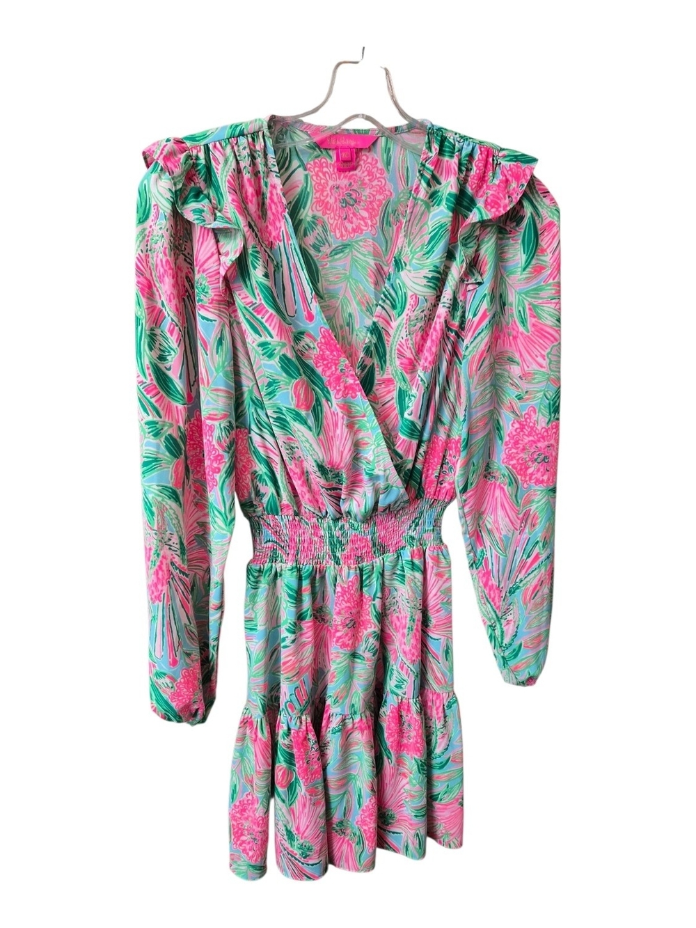 Lilly Pulitzer Pink & Mint Green Floral Dress